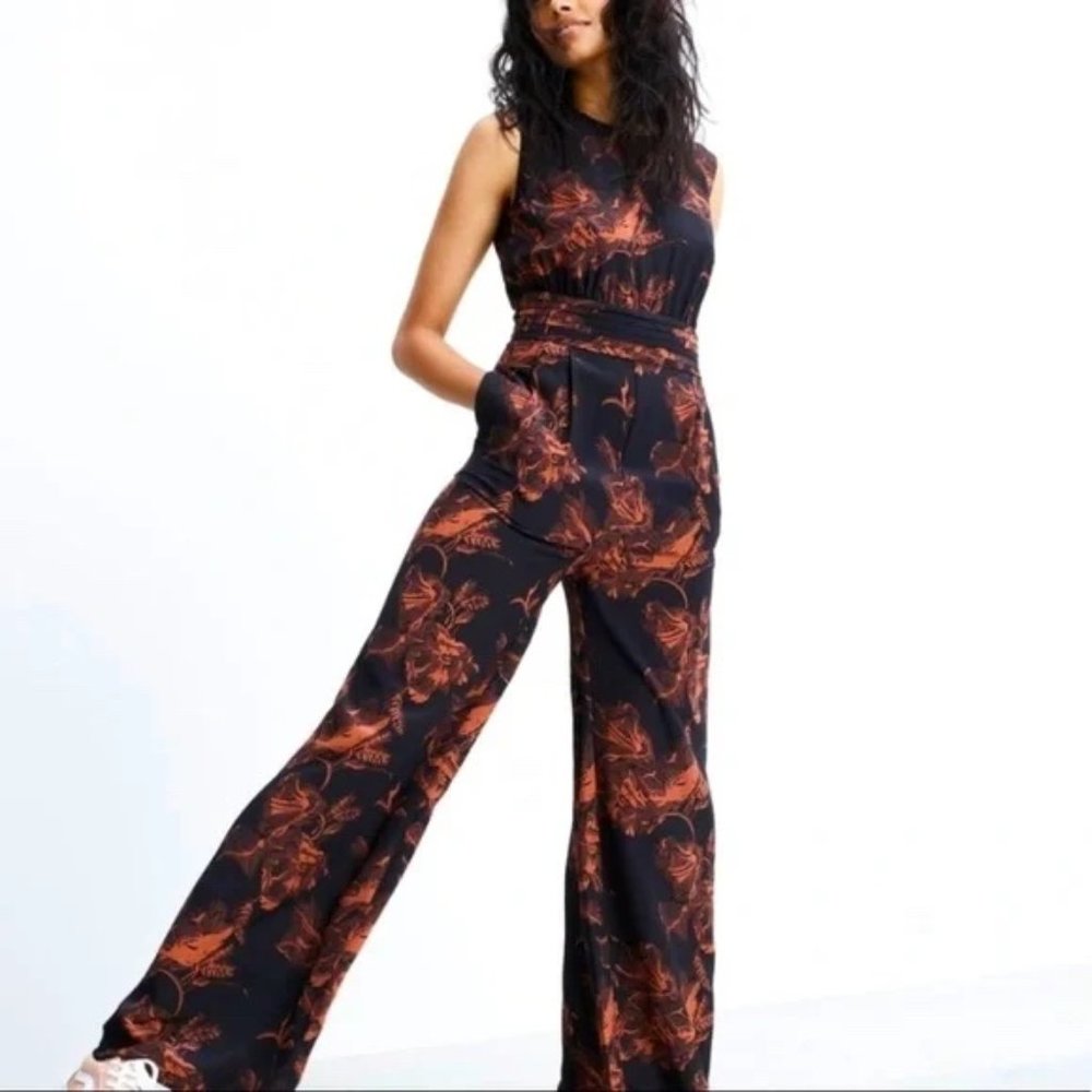 Madewell x No. 6 Silk Isabella Floral Jumpsuit